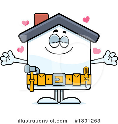 Royalty-Free (RF) House Clipart Illustration by Cory Thoman - Stock Sample #1301263