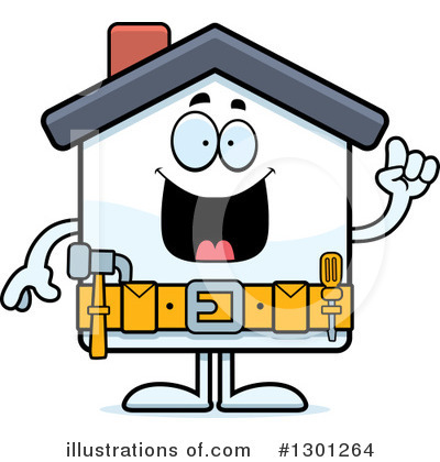 Royalty-Free (RF) House Clipart Illustration by Cory Thoman - Stock Sample #1301264