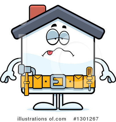 Royalty-Free (RF) House Clipart Illustration by Cory Thoman - Stock Sample #1301267