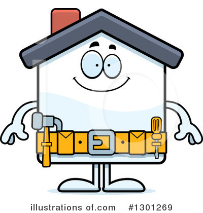 Royalty-Free (RF) House Clipart Illustration by Cory Thoman - Stock Sample #1301269