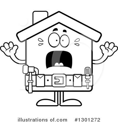 Royalty-Free (RF) House Clipart Illustration by Cory Thoman - Stock Sample #1301272