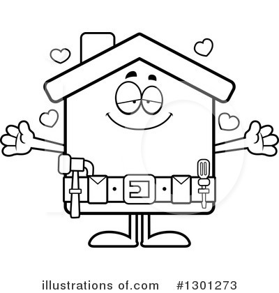 Royalty-Free (RF) House Clipart Illustration by Cory Thoman - Stock Sample #1301273