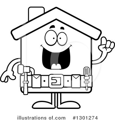 Royalty-Free (RF) House Clipart Illustration by Cory Thoman - Stock Sample #1301274