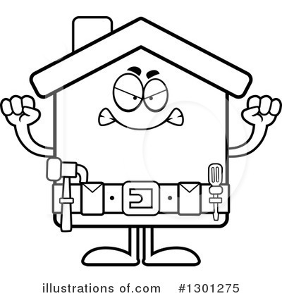 Royalty-Free (RF) House Clipart Illustration by Cory Thoman - Stock Sample #1301275