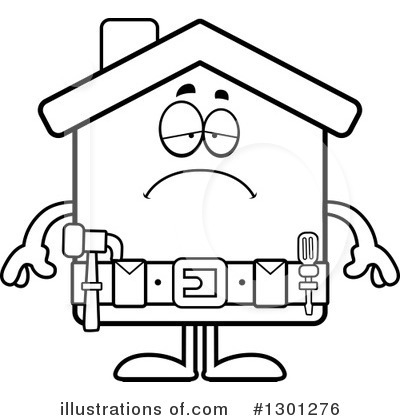 Royalty-Free (RF) House Clipart Illustration by Cory Thoman - Stock Sample #1301276