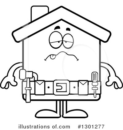 Royalty-Free (RF) House Clipart Illustration by Cory Thoman - Stock Sample #1301277