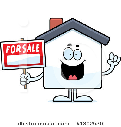 Royalty-Free (RF) House Clipart Illustration by Cory Thoman - Stock Sample #1302530