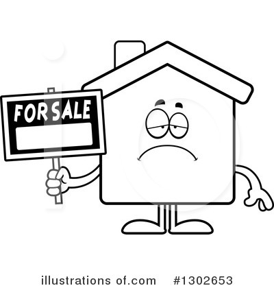 Royalty-Free (RF) House Clipart Illustration by Cory Thoman - Stock Sample #1302653