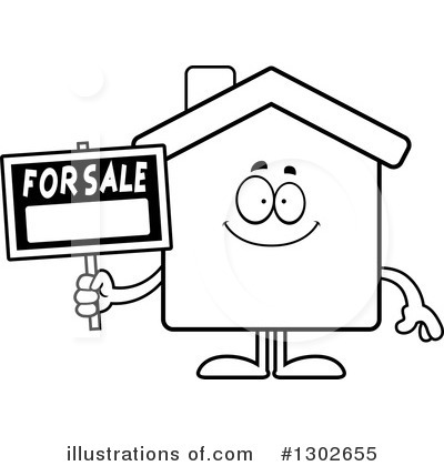 Royalty-Free (RF) House Clipart Illustration by Cory Thoman - Stock Sample #1302655