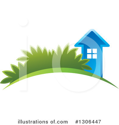 Royalty-Free (RF) House Clipart Illustration by Lal Perera - Stock Sample #1306447