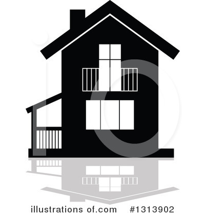 Royalty-Free (RF) House Clipart Illustration by Vector Tradition SM - Stock Sample #1313902
