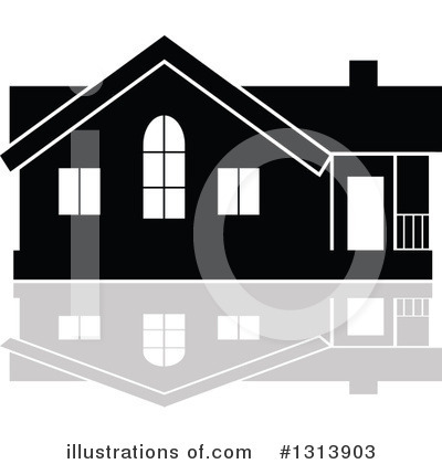 Royalty-Free (RF) House Clipart Illustration by Vector Tradition SM - Stock Sample #1313903