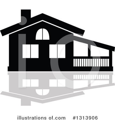 Royalty-Free (RF) House Clipart Illustration by Vector Tradition SM - Stock Sample #1313906