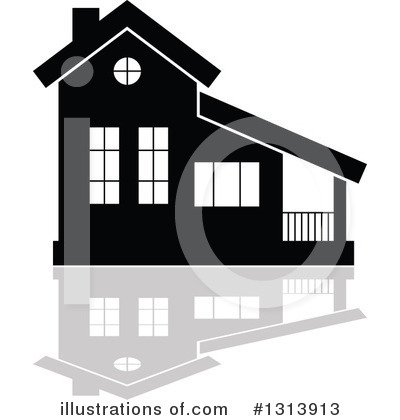 Royalty-Free (RF) House Clipart Illustration by Vector Tradition SM - Stock Sample #1313913