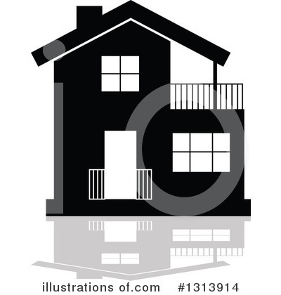 Royalty-Free (RF) House Clipart Illustration by Vector Tradition SM - Stock Sample #1313914