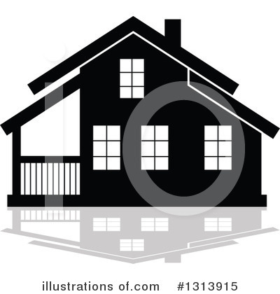 Royalty-Free (RF) House Clipart Illustration by Vector Tradition SM - Stock Sample #1313915