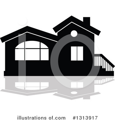 Royalty-Free (RF) House Clipart Illustration by Vector Tradition SM - Stock Sample #1313917