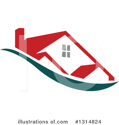 Royalty-Free (RF) House Clipart Illustration by Vector Tradition SM - Stock Sample #1314824