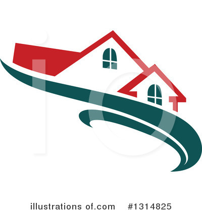 Royalty-Free (RF) House Clipart Illustration by Vector Tradition SM - Stock Sample #1314825