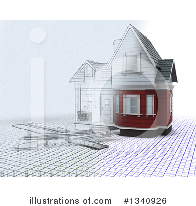 Royalty-Free (RF) House Clipart Illustration by KJ Pargeter - Stock Sample #1340926