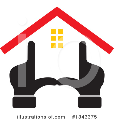 Royalty-Free (RF) House Clipart Illustration by ColorMagic - Stock Sample #1343375