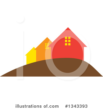 Royalty-Free (RF) House Clipart Illustration by ColorMagic - Stock Sample #1343393
