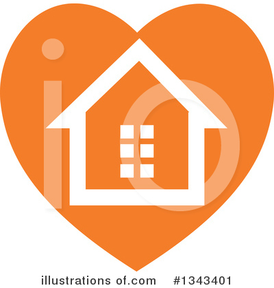 Royalty-Free (RF) House Clipart Illustration by ColorMagic - Stock Sample #1343401