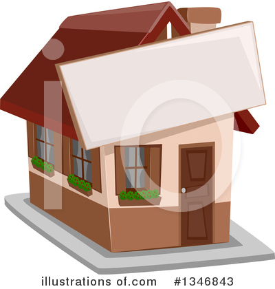 Royalty-Free (RF) House Clipart Illustration by BNP Design Studio - Stock Sample #1346843