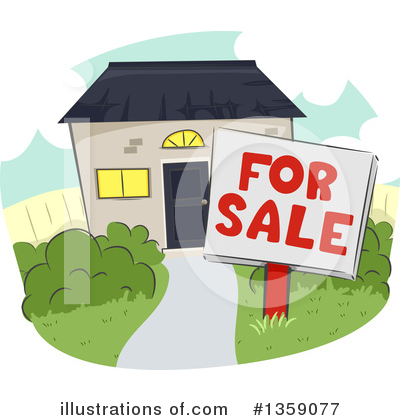 Royalty-Free (RF) House Clipart Illustration by BNP Design Studio - Stock Sample #1359077