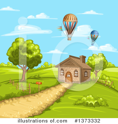 Royalty-Free (RF) House Clipart Illustration by merlinul - Stock Sample #1373332