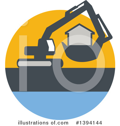 Mechanical Digger Clipart #1394144 by patrimonio