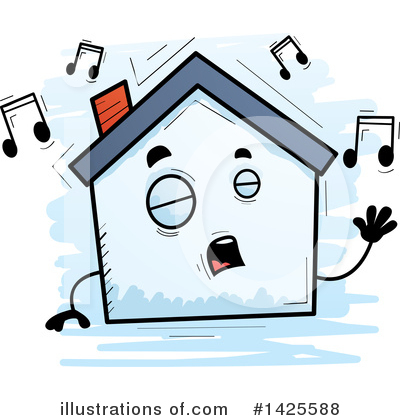 Royalty-Free (RF) House Clipart Illustration by Cory Thoman - Stock Sample #1425588