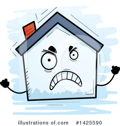 Royalty-Free (RF) House Clipart Illustration by Cory Thoman - Stock Sample #1425590