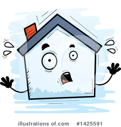Royalty-Free (RF) House Clipart Illustration by Cory Thoman - Stock Sample #1425591