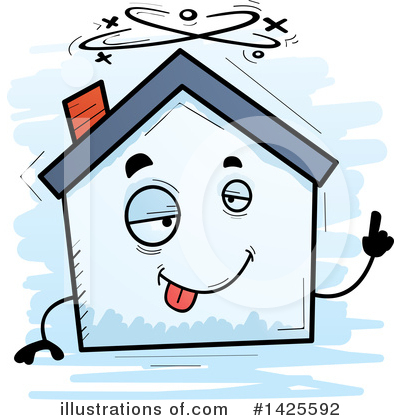 Royalty-Free (RF) House Clipart Illustration by Cory Thoman - Stock Sample #1425592