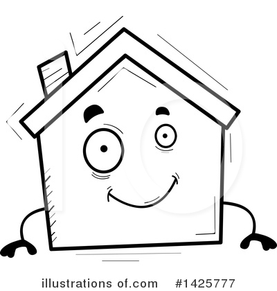 Royalty-Free (RF) House Clipart Illustration by Cory Thoman - Stock Sample #1425777
