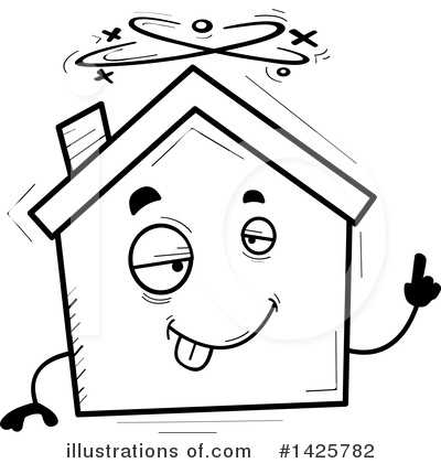 Royalty-Free (RF) House Clipart Illustration by Cory Thoman - Stock Sample #1425782