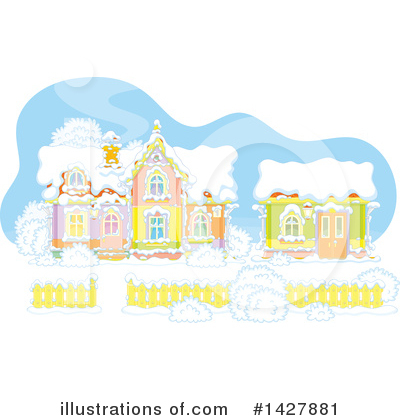 Royalty-Free (RF) House Clipart Illustration by Alex Bannykh - Stock Sample #1427881