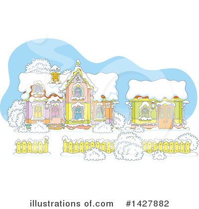 Royalty-Free (RF) House Clipart Illustration by Alex Bannykh - Stock Sample #1427882