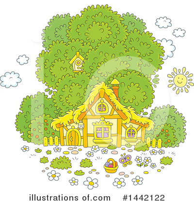 Royalty-Free (RF) House Clipart Illustration by Alex Bannykh - Stock Sample #1442122