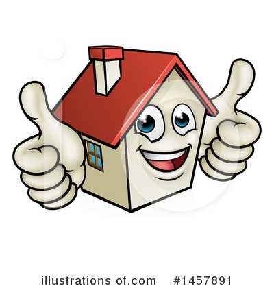Royalty-Free (RF) House Clipart Illustration by AtStockIllustration - Stock Sample #1457891
