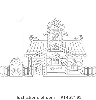 Royalty-Free (RF) House Clipart Illustration by Alex Bannykh - Stock Sample #1458193
