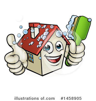 Royalty-Free (RF) House Clipart Illustration by AtStockIllustration - Stock Sample #1458905