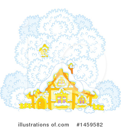 Royalty-Free (RF) House Clipart Illustration by Alex Bannykh - Stock Sample #1459582