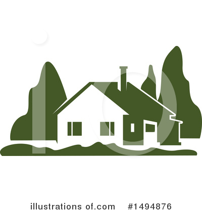 Royalty-Free (RF) House Clipart Illustration by Vector Tradition SM - Stock Sample #1494876