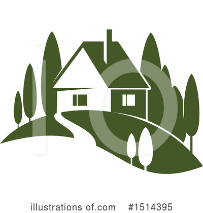 Royalty-Free (RF) House Clipart Illustration by Vector Tradition SM - Stock Sample #1514395