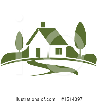 Royalty-Free (RF) House Clipart Illustration by Vector Tradition SM - Stock Sample #1514397