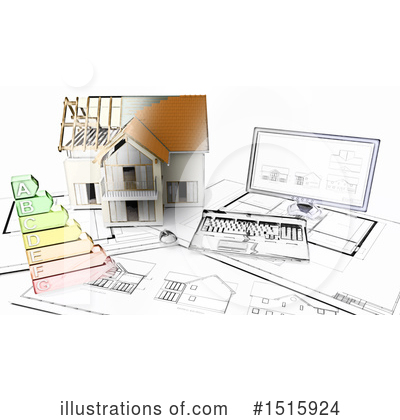 Royalty-Free (RF) House Clipart Illustration by KJ Pargeter - Stock Sample #1515924