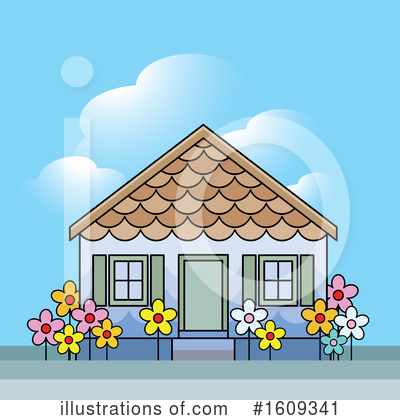 Royalty-Free (RF) House Clipart Illustration by Lal Perera - Stock Sample #1609341