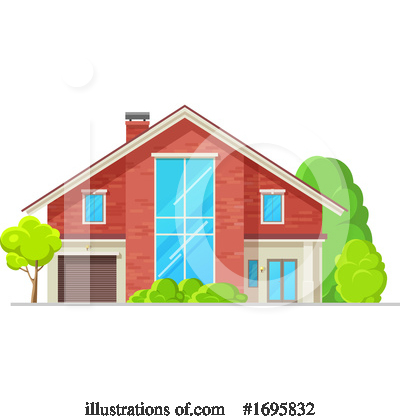 Royalty-Free (RF) House Clipart Illustration by Vector Tradition SM - Stock Sample #1695832